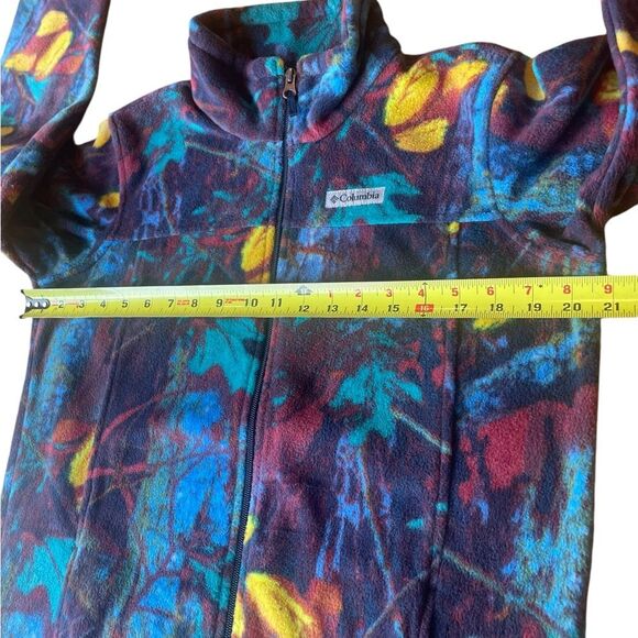 Columbia Zing Lii Fleece Jacket Youth Boys Size XL Collegiate Navy Timberwolf - Picture 9 of 10